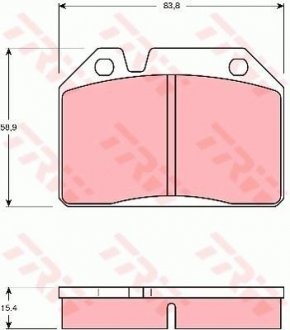 GDB119 Гальмівні колодки TRW подбор по vin на Brocar