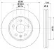8DD355116031 Гальмівний диск перед. Insignia A/Malibu 08- 1.4-2.4 (PRO) HELLA підбір по vin на Brocar