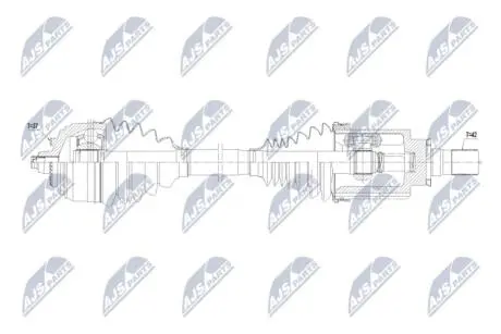 NPWME170 ПОЛУОСЬ NTY підбір по vin на Brocar