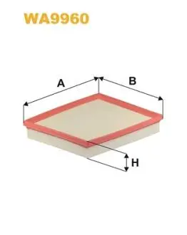 WA9960 Фільтр повітряний WIX FILTERS підбір по vin на Brocar