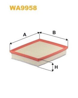 WA9958 Фільтр повітряний WIX FILTERS подбор по vin на Brocar