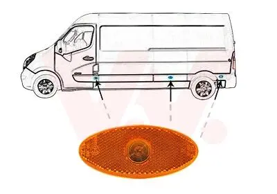 4388975 Ліхтар габаритний Opel Movano 10-, Renault Master (Van Wezel) VAN WEZEL подбор по vin на Brocar