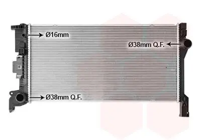 59012703 Радіатор охолодження двигуна VOLVO S60/S90/XC60 (Van Wezel) VAN WEZEL підбір по vin на Brocar