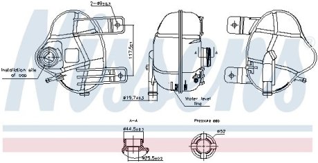 996250 Бачок компенсаційний NISSENS підбір по vin на Brocar