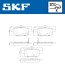 VKBP90192A Колодки гальмівні дискові (комплект 4 шт) SKF підбір по vin на Brocar