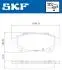 VKBP90134 Колодки гальмівні дискові (комплект 4 шт) SKF підбір по vin на Brocar