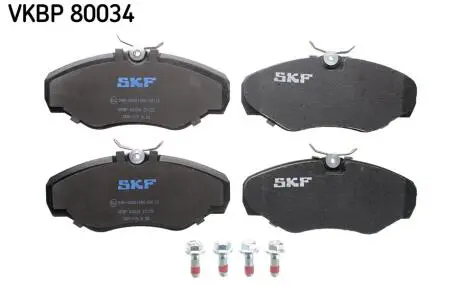 VKBP80034 Колодки гальмівні дискові (комплект 4 шт) SKF підбір по vin на Brocar