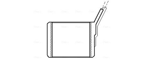 OL6182 Теплообменник, отопление салона AVA COOLING підбір по vin на Brocar