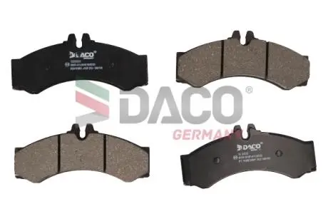 323332 Колодки гальмівні дискові пер. DACO підбір по vin на Brocar