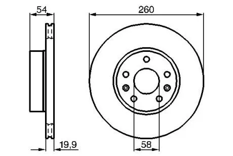 0986478218 Гальмівний диск BOSCH підбір по vin на Brocar