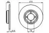 0986478091 Гальмівний диск BOSCH підбір по vin на Brocar