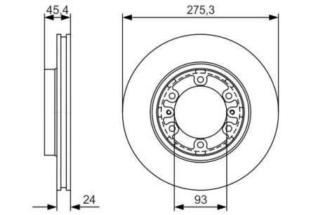 0986479R40 Гальмівний диск BOSCH підбір по vin на Brocar