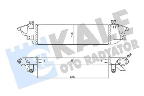 355670 Інтеркулер Mitsubishi L200, Triton Intercooler (355670) KALE OTO RADYATOR KALE OTO RADYATOR подбор по vin на Brocar