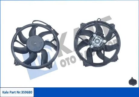359680 Вентилятор охолодження радіатора (з дифузором) Citroen C4 (10-), C4 Picasso (07-)/Peugeot 3008 (09-), 308 (07-) (359680) KALE OTO RADYATOR KALE OTO RADYATOR підбір по vin на Brocar