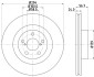 8DD355112051 Гальмівний диск перед. Forester/Impreza/Outbak/Legacy 2.0-3.0 00- HELLA підбір по vin на Brocar