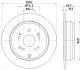 8DD355119221 Гальмівний диск зад. CR-V 07- 1.6-2.4 (PRO) HELLA підбір по vin на Brocar
