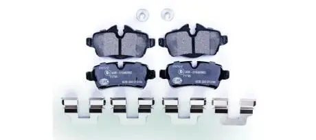 8DB355013661 Гальмівні колодки зад. MINI 06-15 1.6-2.0 HELLA підбір по vin на Brocar