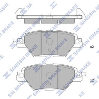 SP4120 Колодки гальмівні дискові (комплект 4 шт) Hi-Q (SANGSIN) подбор по vin на Brocar