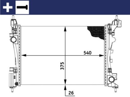 CR773000S Радіатор охолодження MAHLE / KNECHT підбір по vin на Brocar