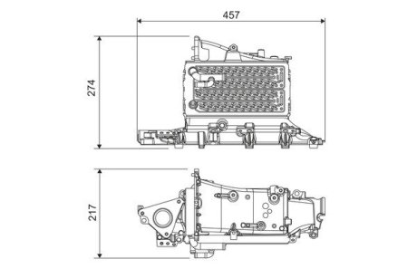 818685 Радіатор наддуву VALEO підбір по vin на Brocar