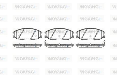 P671312 Колодки тормозные WOKING підбір по vin на Brocar