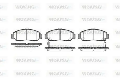 P647312 Колодки гальмівні WOKING підбір по vin на Brocar