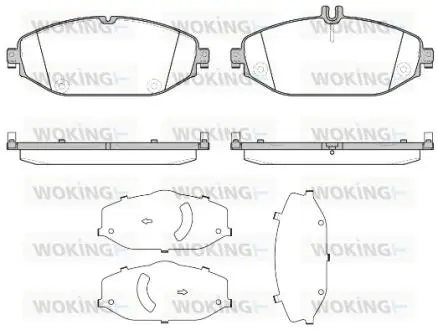 P1718300 Колодки гальмівні диск. перед. (вир-во Remsa) MB C205 E213 (P17183.00) WOKING WOKING підбір по vin на Brocar