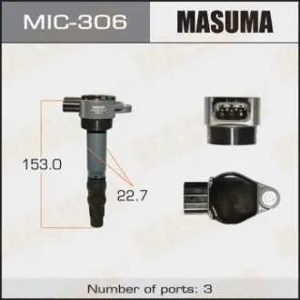 MIC306 Котушка запалювання OUTLANDER, GALANT/ 4G69 (MIC-306) MASUMA MASUMA підбір по vin на Brocar
