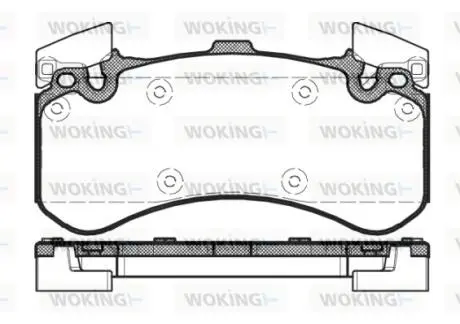 P1563300 Колодки гальмівні диск. перед. (пр-во Remsa) Audi A4 A5 A6 A7 A8 17> (P15633.00) WOKING WOKING підбір по vin на Brocar