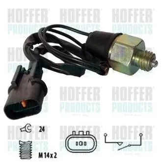 3600077 Вимикач ліхтаря заднього ходу Hoffer подбор по vin на Brocar