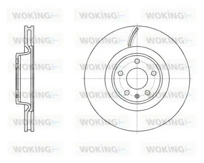 D6197010 Диск тормозной передний (пр-во Remsa) Audi A4 A5 17>, A6 A7 18>, Q5 17> WOKING подбор по vin на Brocar