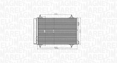 BC916 Конденсер кондиціонера MAGNETI MARELLI підбір по vin на Brocar