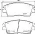 NP6147 Гальмівні колодки HYUNDAI/KIA Tucson/Sportage \&#039;\&#039;F \&#039;\&#039;15-22 NISSHINBO підбір по vin на Brocar
