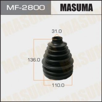 MF2800 Пыльник ШРУСа MF-2800 (пластик) + спецхомут MASUMA підбір по vin на Brocar