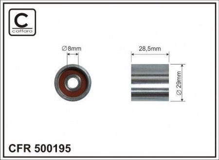 500195 Ролик CAFFARO підбір по vin на Brocar