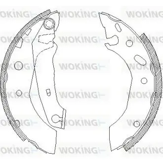 Z450701 Колодки тормозные WOKING підбір по vin на Brocar