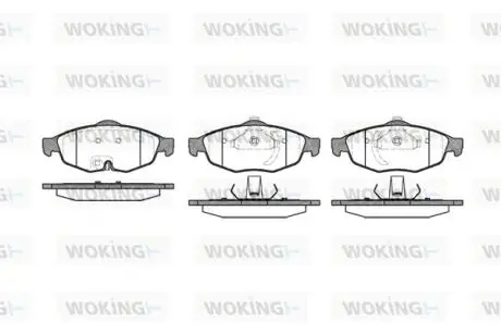 P912302 Колодки гальмівні WOKING підбір по vin на Brocar