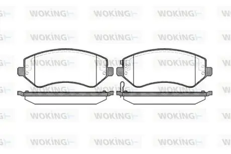 P907302 Колодки гальмівні WOKING подбор по vin на Brocar