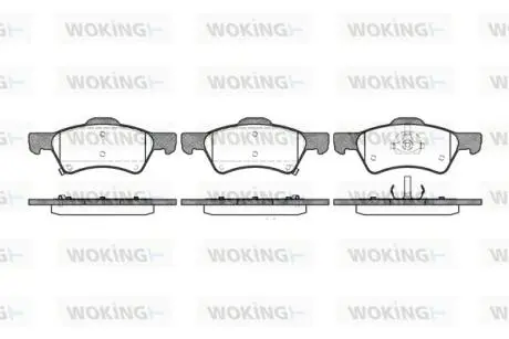 P910302 Колодки гальмівні WOKING підбір по vin на Brocar