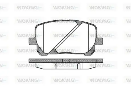P854300 Колодки гальмівні WOKING подбор по vin на Brocar