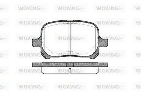 P721300 Колодки гальмівні WOKING подбор по vin на Brocar