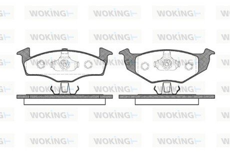 P709320 Колодки гальмівні WOKING подбор по vin на Brocar