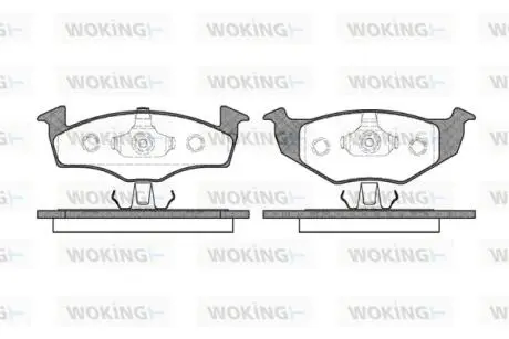 P709320 Колодки гальмівні WOKING підбір по vin на Brocar