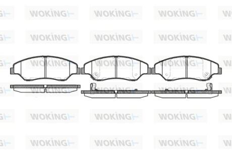 P639302 Колодки гальмівні WOKING підбір по vin на Brocar