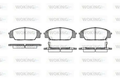 P635302 Колодки гальмівні WOKING підбір по vin на Brocar