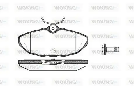 P632300 Колодки гальмівні WOKING підбір по vin на Brocar
