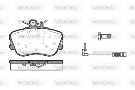 P545302 Колодки гальмівні WOKING підбір по vin на Brocar