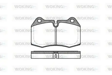 P541300 Колодки гальмівні WOKING підбір по vin на Brocar
