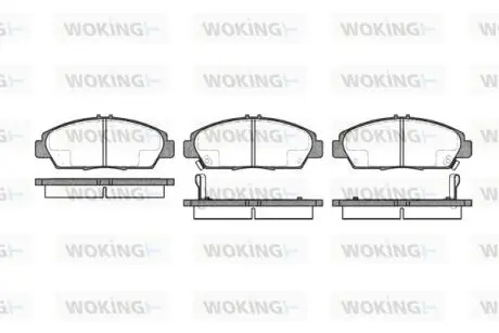 P506302 Колодки гальмівні WOKING підбір по vin на Brocar