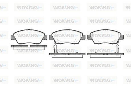 P518302 Колодки гальмівні WOKING підбір по vin на Brocar